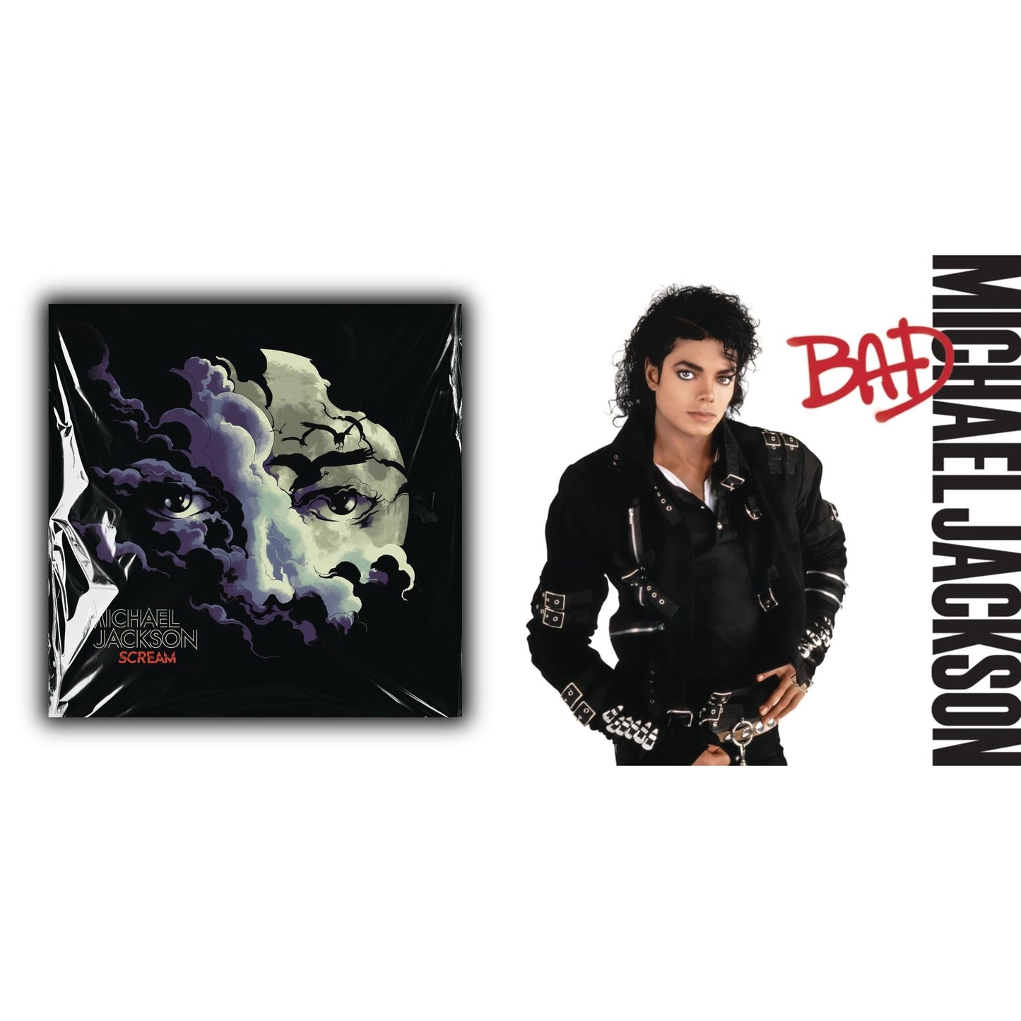 Michael Jackson - Bad (140G/Gatefold) & Michael Jackson - Scream (2LP) (New LP Vinyl)