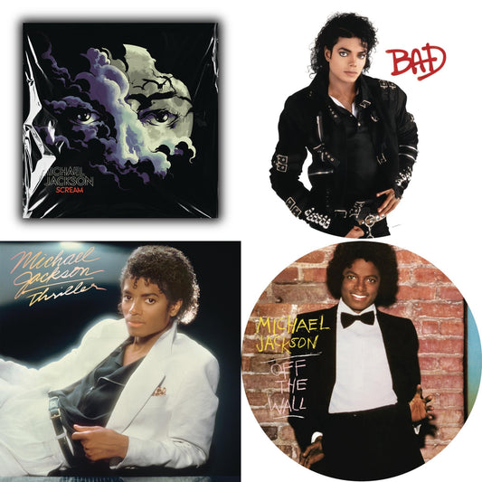 Michael Jackson - Off The Wall (Picture Disc) & Bad (Picture Disc) & Thriller (140G/Gatefold) & Michael Jackson - Scream (2LP) (New LP Vinyl)