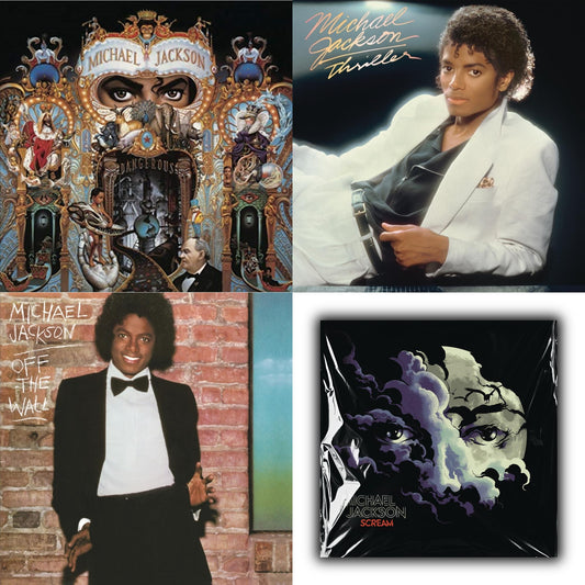 Michael Jackson - Dangerous (180G/2LP) & Thriller (140G/Gatefold) & Off The Wall (140G/Gatefold) & Michael Jackson - Scream (2LP) (New LP Vinyl)