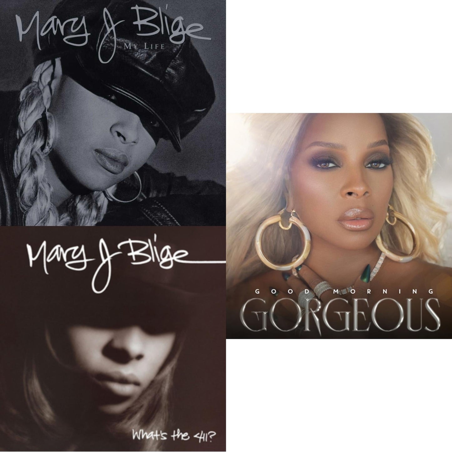 Mary J. Blige - My Life (2LP) & What's The 411 (2LP) & Good Morning Gorgeous (Clear Vinyl/4LP)
