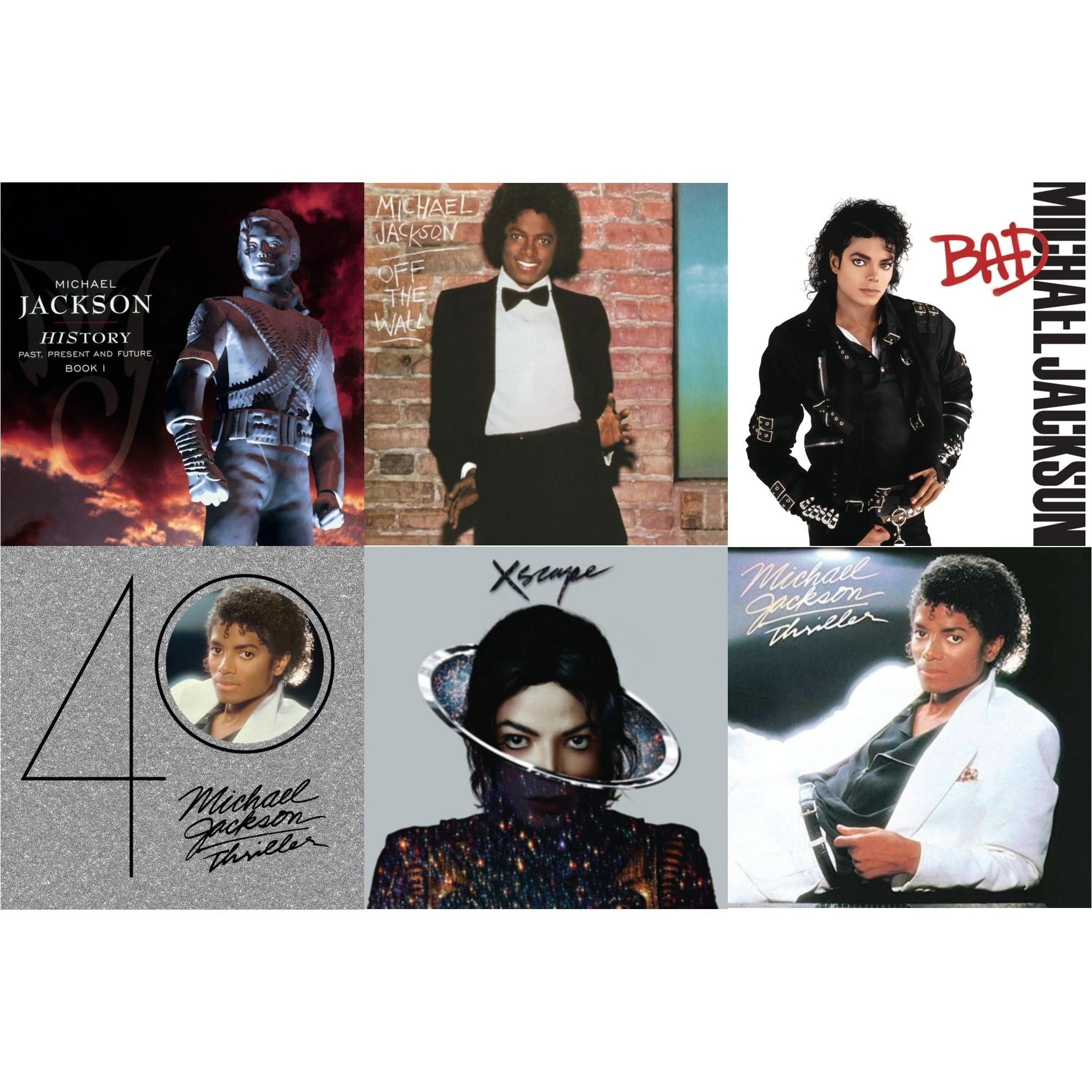 Michael Jackson - History: Past Present & Future Book 1 & Off The Wall & Bad & Thriller (40Th Anniversary/2CD) & Xscape & Thriller
