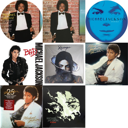 Michael Jackson - Off The Wall (Picture Disc) & Invincible (2LP/Picture Disc) & Thriller (25Th Anniversary Edition/2LP/180G/Gatefold) & Xscape & Thriller (140G/Gatefold) & Bad (140G/Gatefold) & Off The Wall (140G/Gatefold) & Michael Jackson - Scream