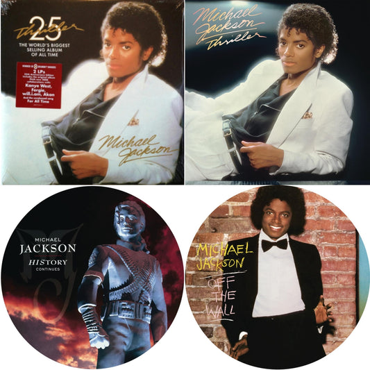 Michael Jackson - Off The Wall (Picture Disc) & History: Continues (2LP/Picture Disc) & Thriller (25Th Anniversary Edition/2LP/180G/Gatefold) & Thriller (140G/Gatefold)