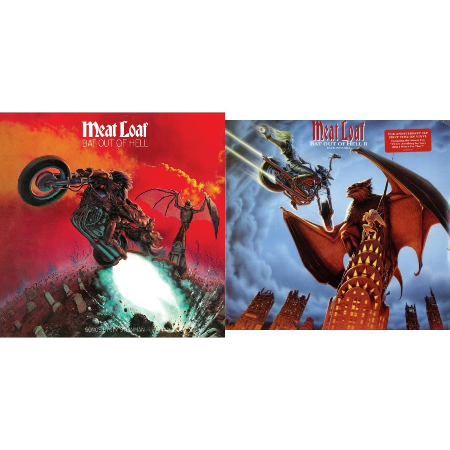 Meat Loaf - Bat Out Of Hell (150G) & Bat Out Of Hell Ii: Back Into Hell (2 LP)