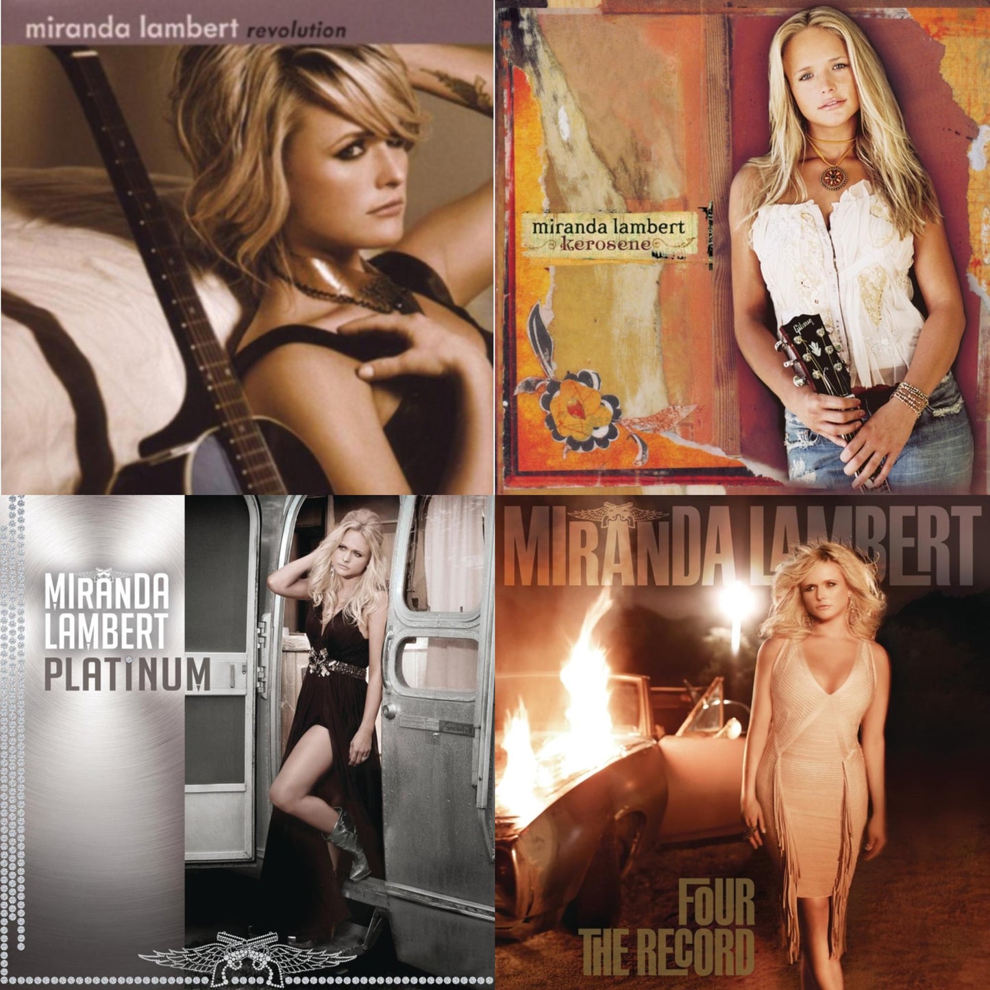 Miranda Lambert - Revolution & Kerosene & Platinum & Four The Record - CD Bundle