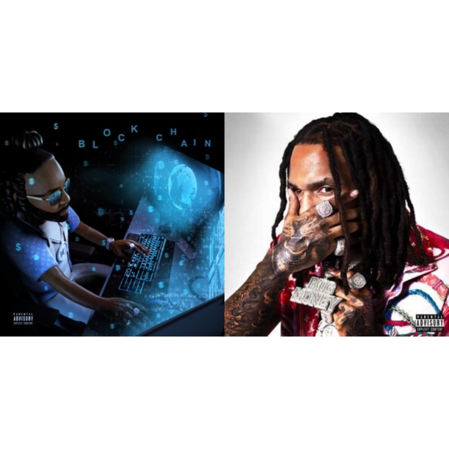 Money Man - Blockchain (Blue Seaglass Wave LP Vinyl) & Big Money (Clear LP Vinyl)