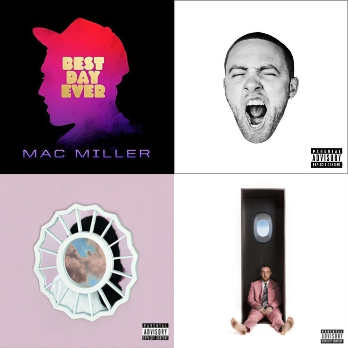 Mac Miller - Swimming (X) & Divine Feminine (X) & Go:Od Am (X) & Best Day Ever - CD Bundle