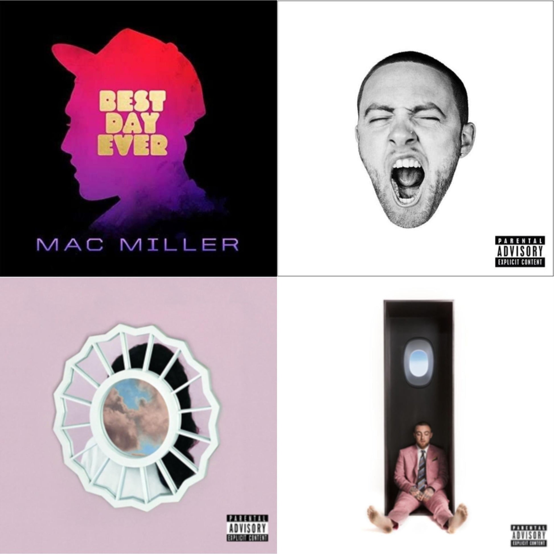 Mac Miller - Swimming (X) & Divine Feminine (X) & Go:Od Am (X) & Best Day Ever - CD Bundle
