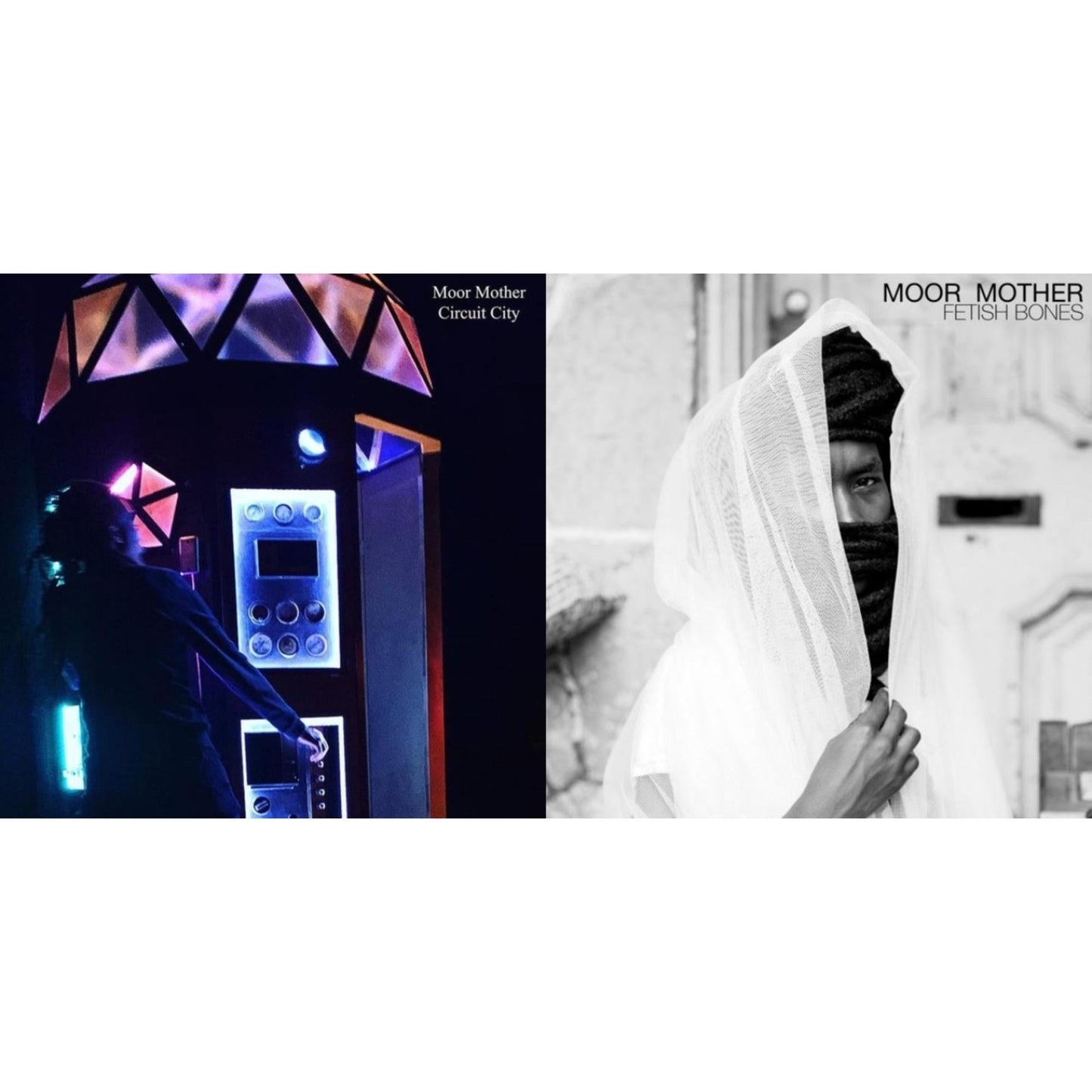 Moor Mother - Circuit City (Dl Card) & Fetish Bones (Clear LP Vinyl/Dl Card)