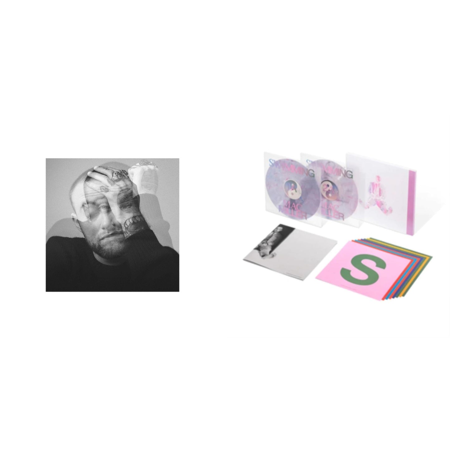 Mac Miller - Swimming (5 Year) (2LP/Milky Clear/Hot Pink/Sky Blue Marble Vinyl) & Circles (2LP/Clear Vinyl)