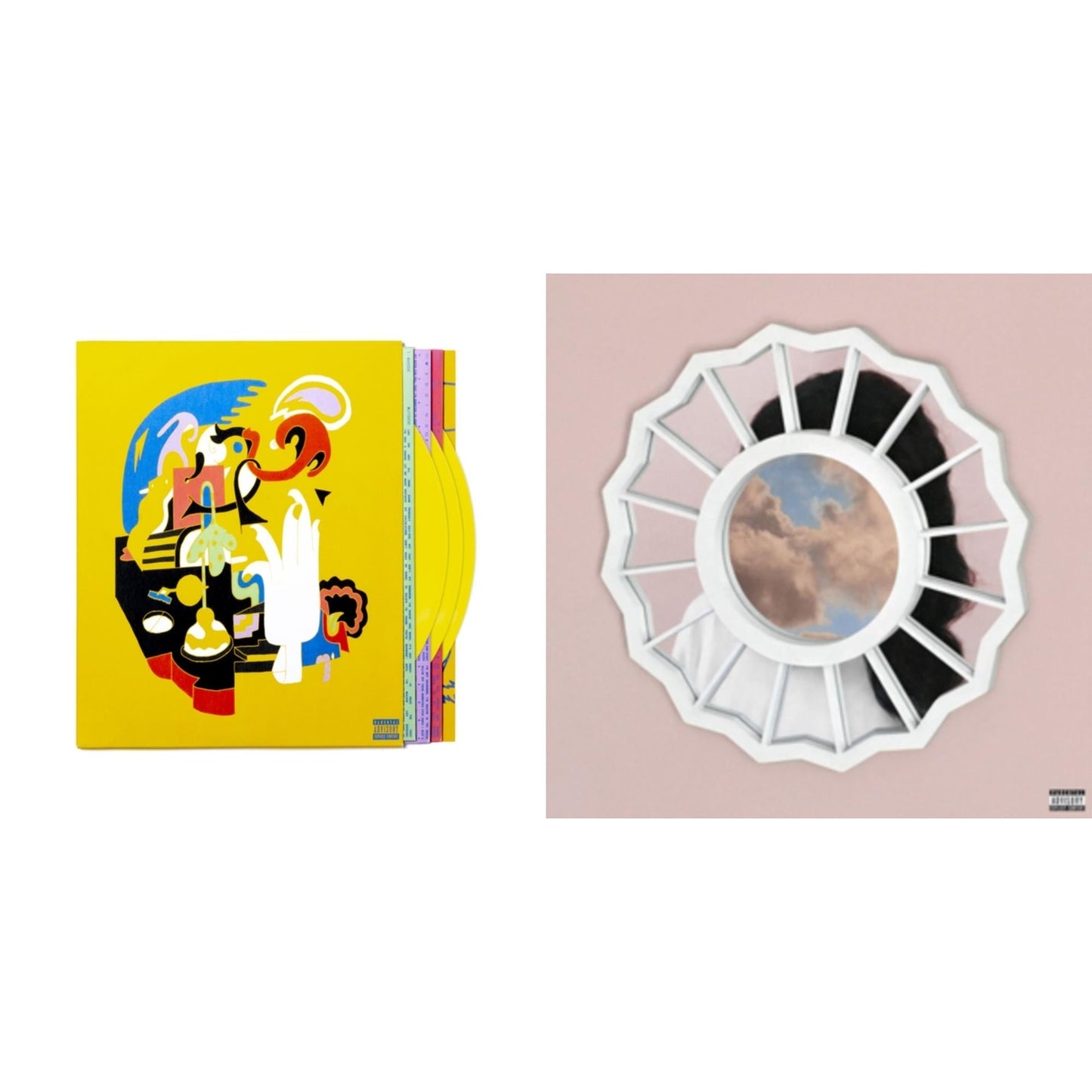 Mac Miller - Faces (3LP/Yellow Vinyl) & Divine Feminine (X) Vinyl Record Bundle