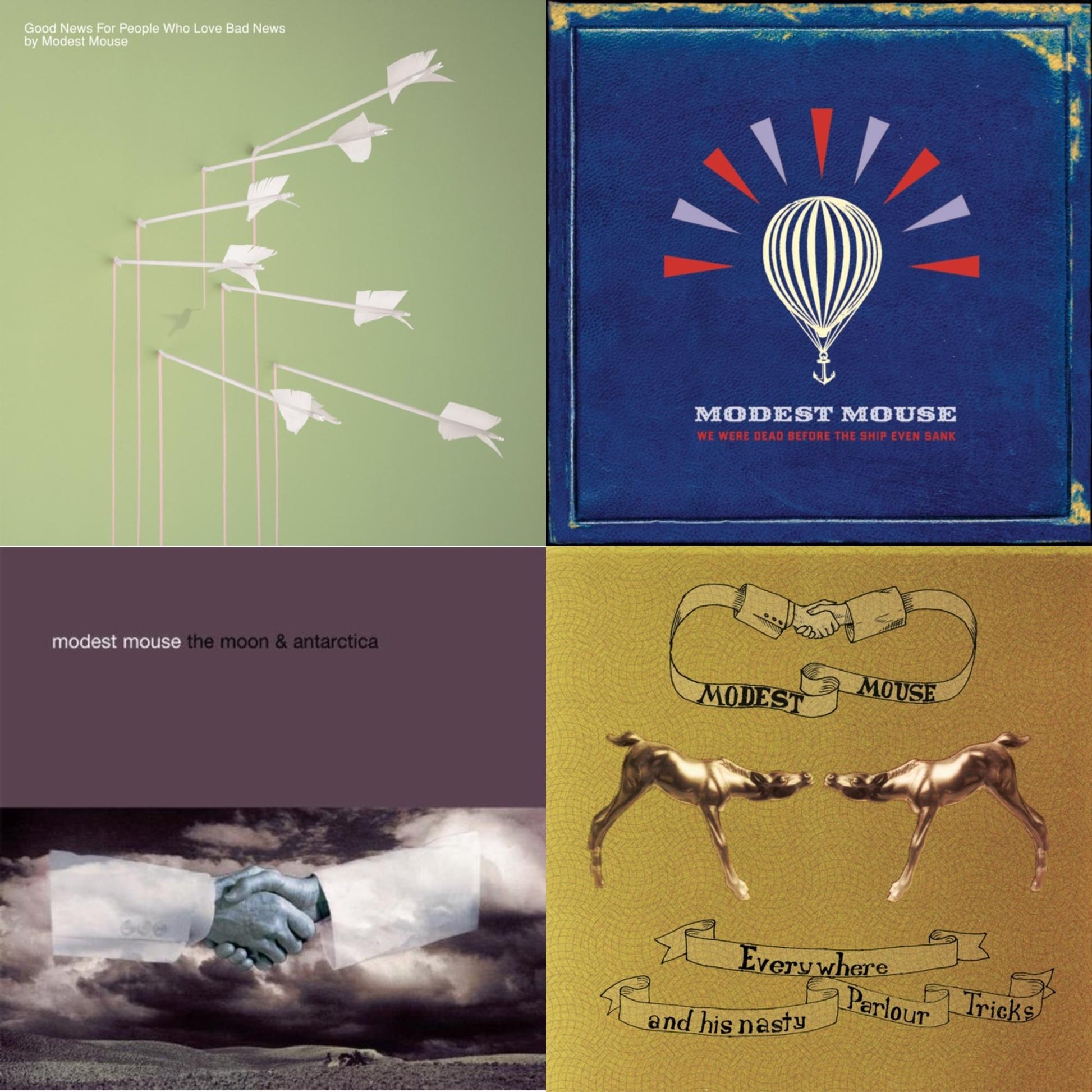 Modest Mouse - Good News For People Who Love Bad News & We Were Dead Before The Ship Even Sank & Moon & Antarctica (10Th Anniversary Edition) & Everywhere & His Nasty Parlour Tricks - CD Bundle