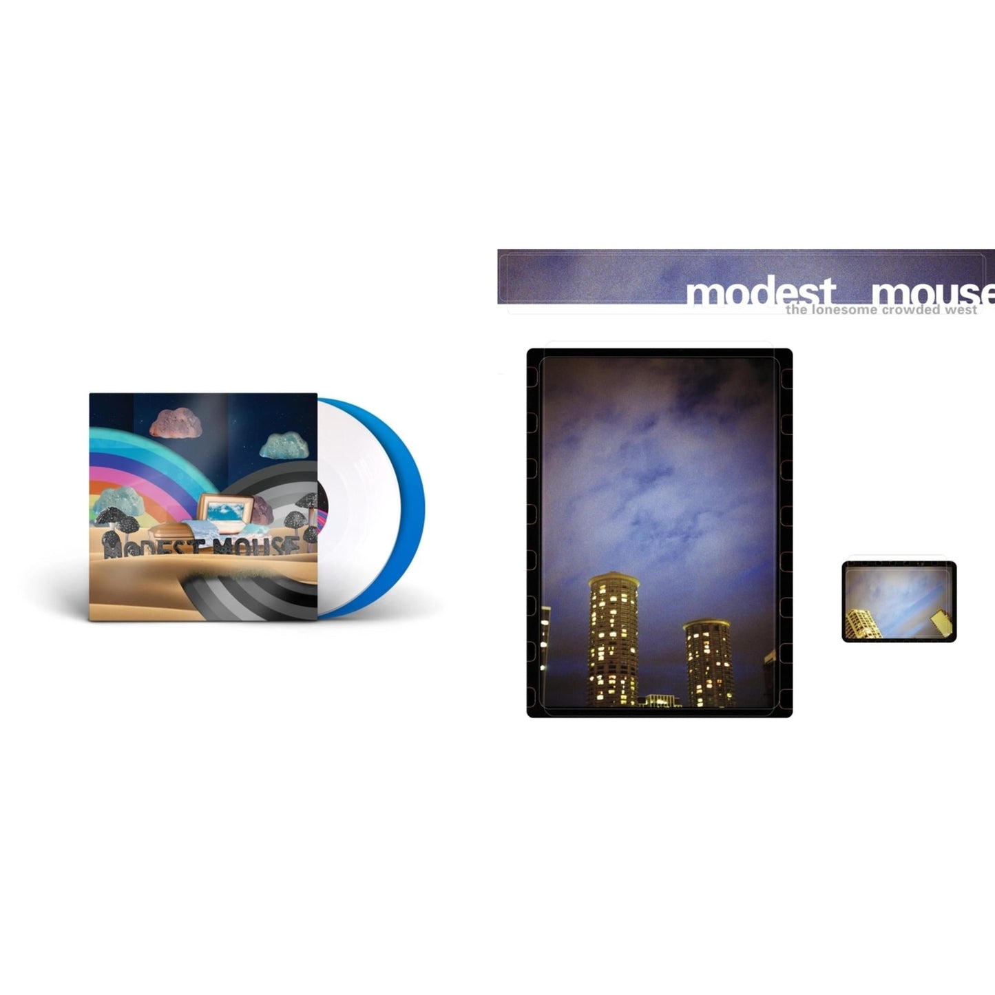 Modest Mouse - Golden Casket (X) (Deluxe/Limited Edition/White & Sky Blue Vinyl/2LP) (I) & Lonesome Crowded West (2LP)