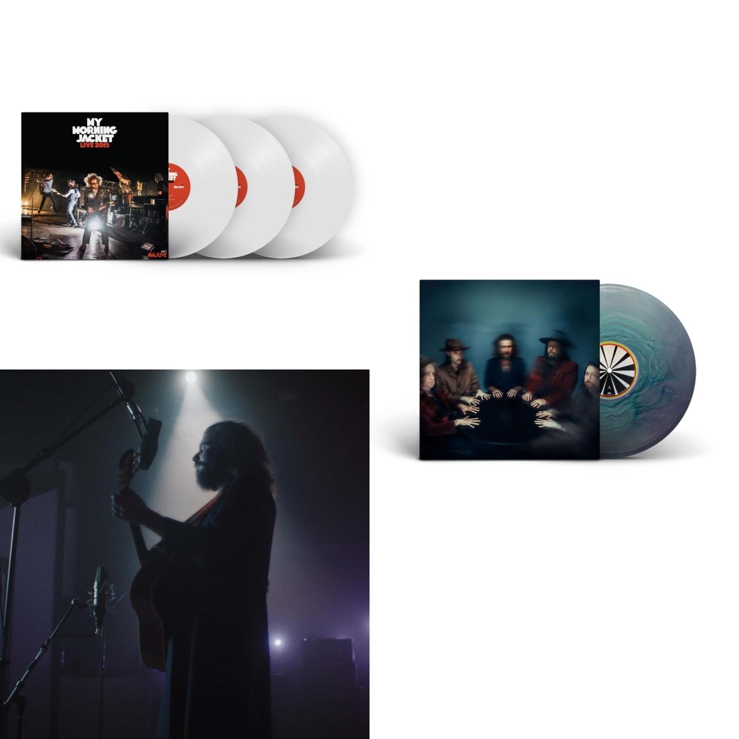 My Morning Jacket - Live 2015 (White Vinyl/3LP) & Live From Rca Studio A (Jim James Acoustic) & Is (Summer Sky LP Vinyl)