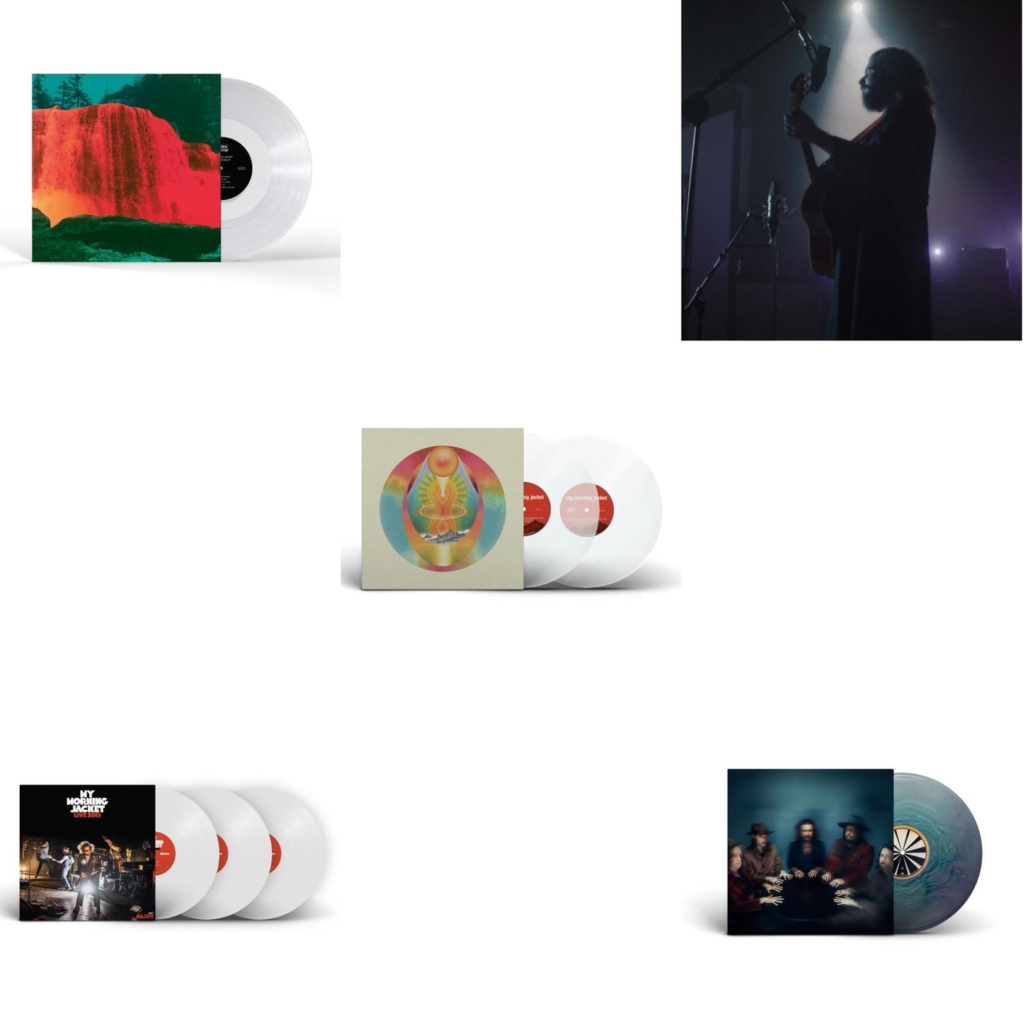 My Morning Jacket - Waterfall Ii (Clear LP Vinyl) & Live 2015 (White Vinyl/3LP) & My Morning Jacket (Clear Vinyl/2LP) & Live From Rca Studio A (Jim James Acoustic) & Is (Summer Sky LP Vinyl)