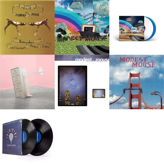 Modest Mouse - Everywhere & His Nasty Parlor Tricks (180G) & Golden Casket (X) (2LP) & Golden Casket (X) (Deluxe/Limited Edition/White & Sky Blue Vinyl/2LP) (I) & Good News For People Who Love Bad News (Deluxe) (2LP/Baby Pink & Spring Green Vinyl) &