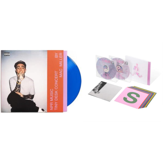 Mac Miller - Npr Music Tiny Desk Concert (Translucent Blue LP Vinyl/B-Side Etching/Insert) & Swimming (5 Year) (2LP/Milky Clear/Hot Pink/Sky Blue Marble Vinyl)