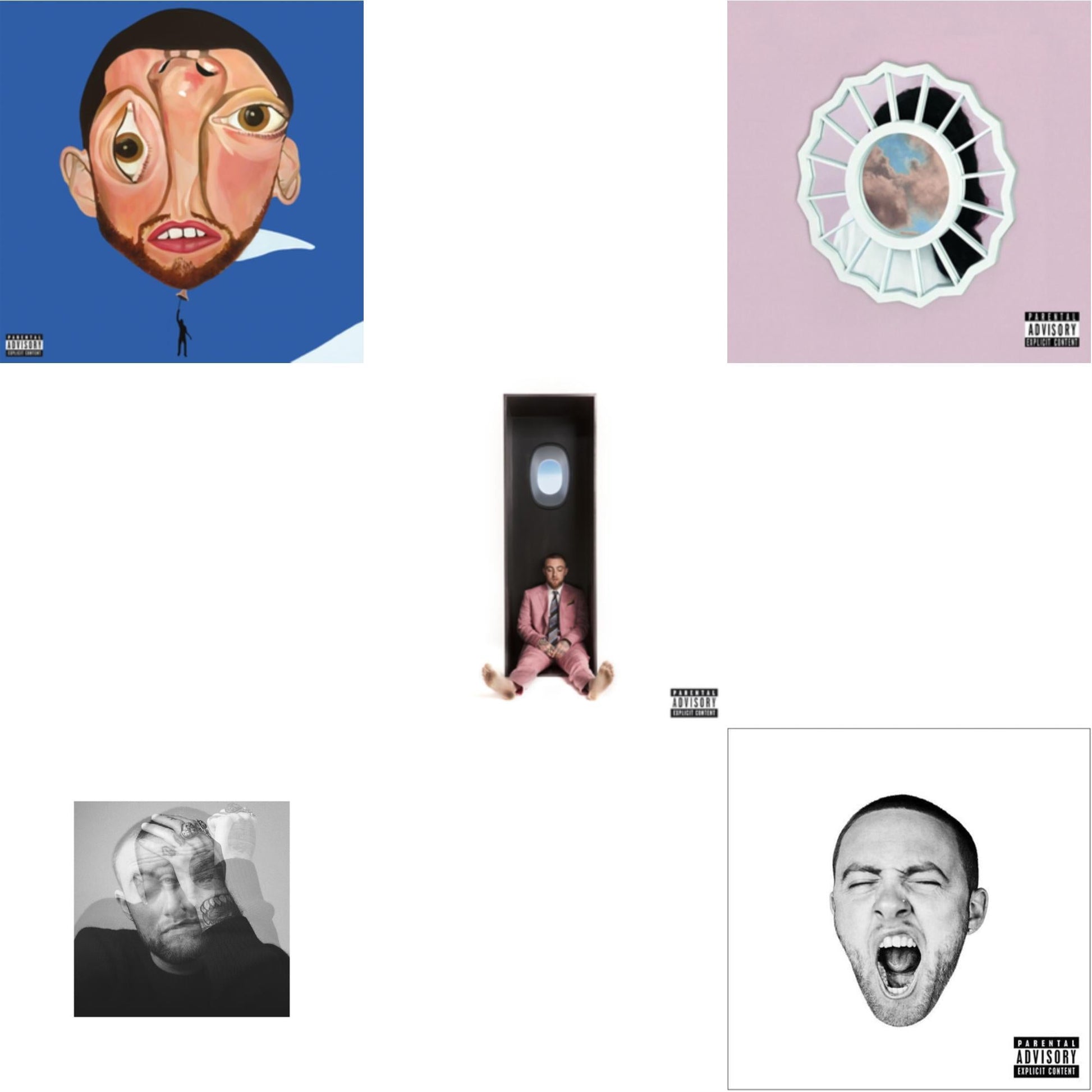 Mac Miller - Balloonerism & Circles & Swimming (X) & Divine Feminine (X) & Go:Od Am (X) - CD Bundle