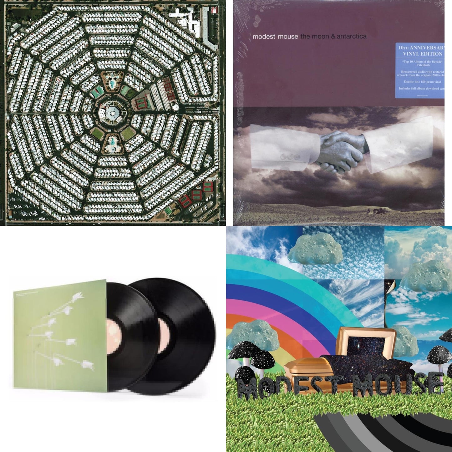 Modest Mouse - Golden Casket (X) (2LP) & Good News For People Who Love Bad News (Pa/2LP/180G/Gatefold) & Moon & Antarctica (2LP/Dl Card/180G/10Th Anniversary Edition) & Strangers To Ourselves (2LP/180G/Dl Card)