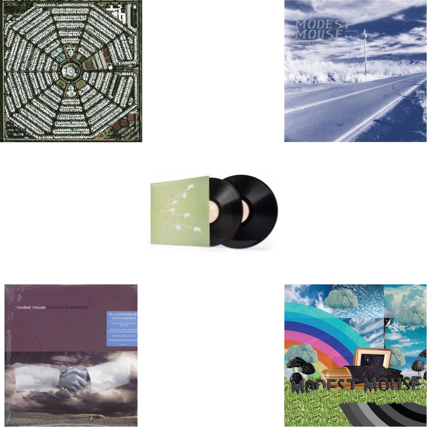 Modest Mouse - Golden Casket (X) (2LP) & Good News For People Who Love Bad News (Pa/2LP/180G/Gatefold) & This Is A Long Drive For Someone With Nothing To Think About (2LP) & Moon & Antarctica (2LP/Dl Card/180G/10Th Anniversary Edition) & Strangers To