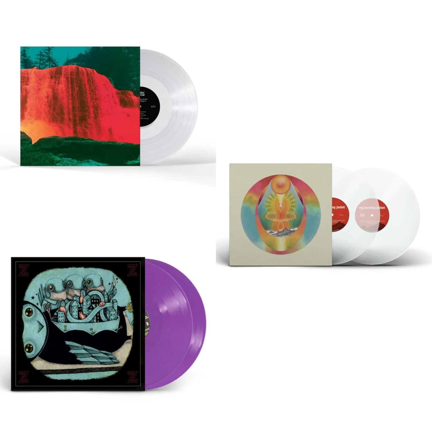 My Morning Jacket - Waterfall Ii (Clear LP Vinyl) & Z (2LP/Purple Vinyl) & My Morning Jacket (Clear Vinyl/2LP)