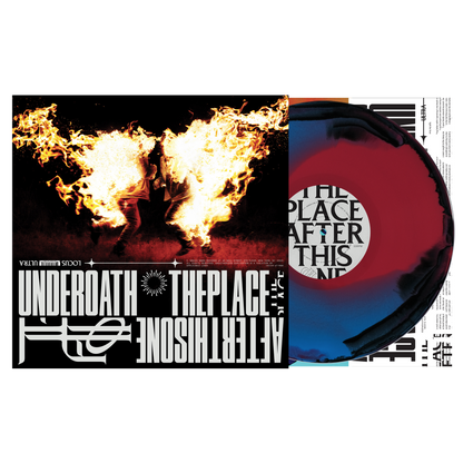 Underoath - The Place After This One Black + Blue Red Swirl Vinyl Record