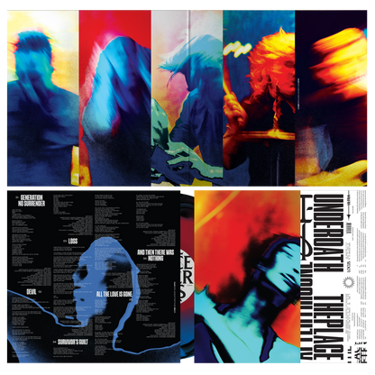 Underoath - The Place After This One Black + Blue Red Swirl Vinyl Record