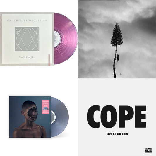 Manchester Orchestra - Simple Math (Pink Swirl LP Vinyl/180G) & Black Mile To The Surface (2LP) & Valley Of Vision (Iridescent Blue LP Vinyl) & Cope - Live At The Earl (X)