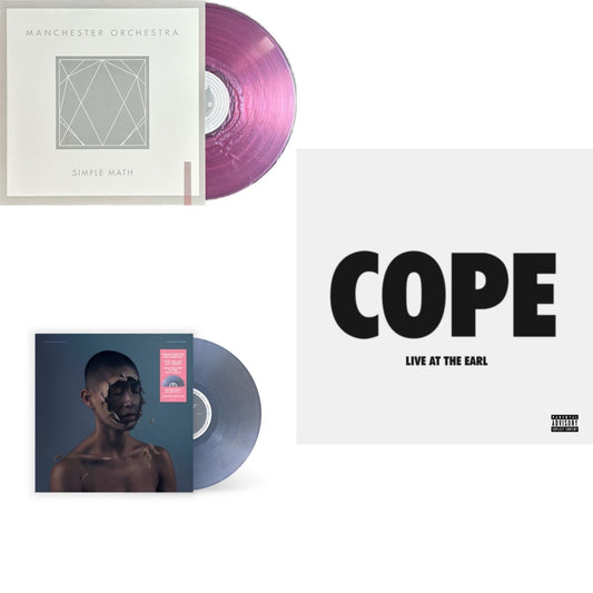Manchester Orchestra - Simple Math (Pink Swirl LP Vinyl/180G) & Valley Of Vision (Iridescent Blue LP Vinyl) & Cope - Live At The Earl (X)