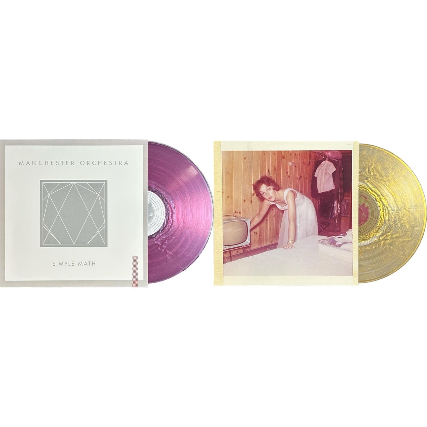 Manchester Orchestra - I'm Like A Virgin Losing A Child (Gold Swirl LP Vinyl/180G) & Simple Math (Pink Swirl LP Vinyl/180G)