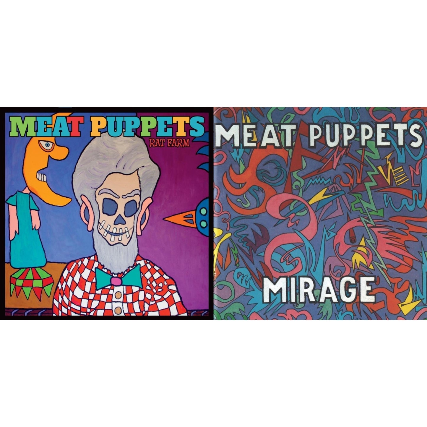 Meat Puppets - Rat Farm & Mirage - LP Vinyl Bundle