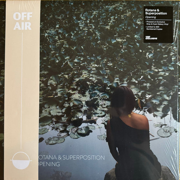 Rotana & Superposition - Offair: Opening - Grey & Cyan Blue Galaxy Colored Vinyl [LP] Vinyl Record Album Cover