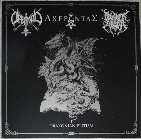Ofermod / Black Altar / Acherontas - Drakonian Elitism - 2LP w/ Etching on D-Side + 16pg Booklet [LP] Vinyl Record Album Cover