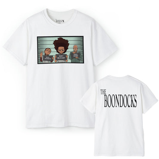 The Boondocks - Mugshot White Eco Mens T Shirt