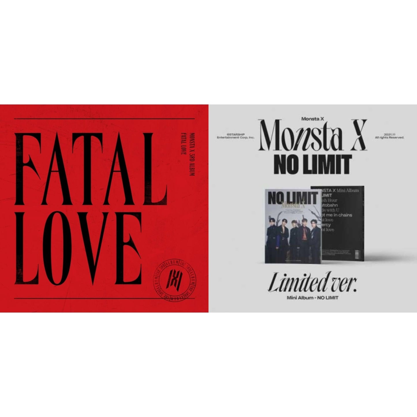 Monsta X - Fatal Love: Vol. 3 & No Limit (Limited Ver.) - CD Bundle