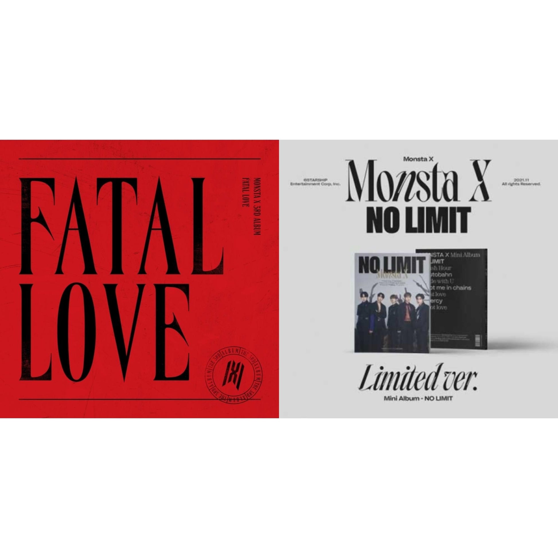 Monsta X - Fatal Love: Vol. 3 & No Limit (Limited Ver.) - CD Bundle