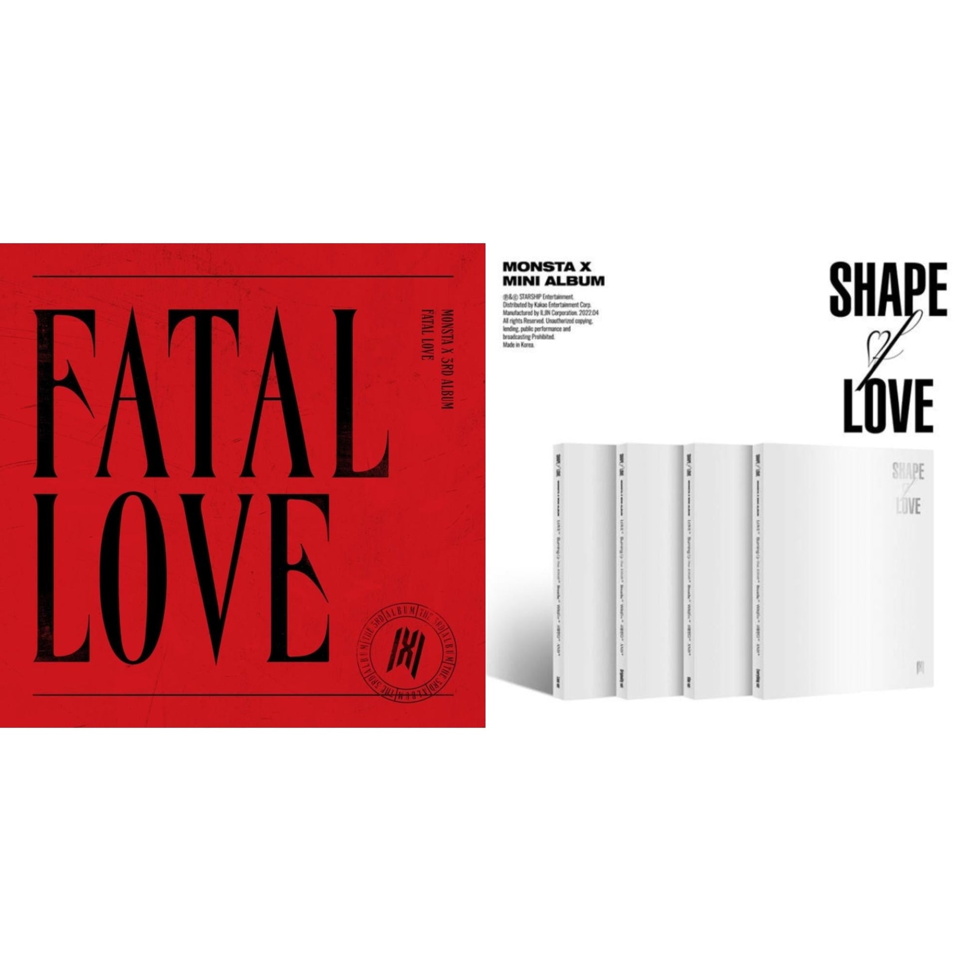 Monsta X - Fatal Love: Vol. 3 & Shape Of Love - CD Bundle