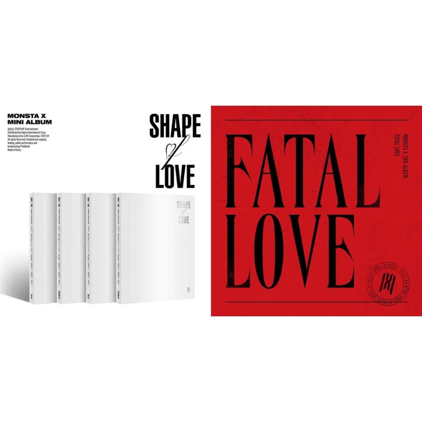 Monsta X - Shape Of Love & Fatal Love: Vol. 3 - CD Bundle