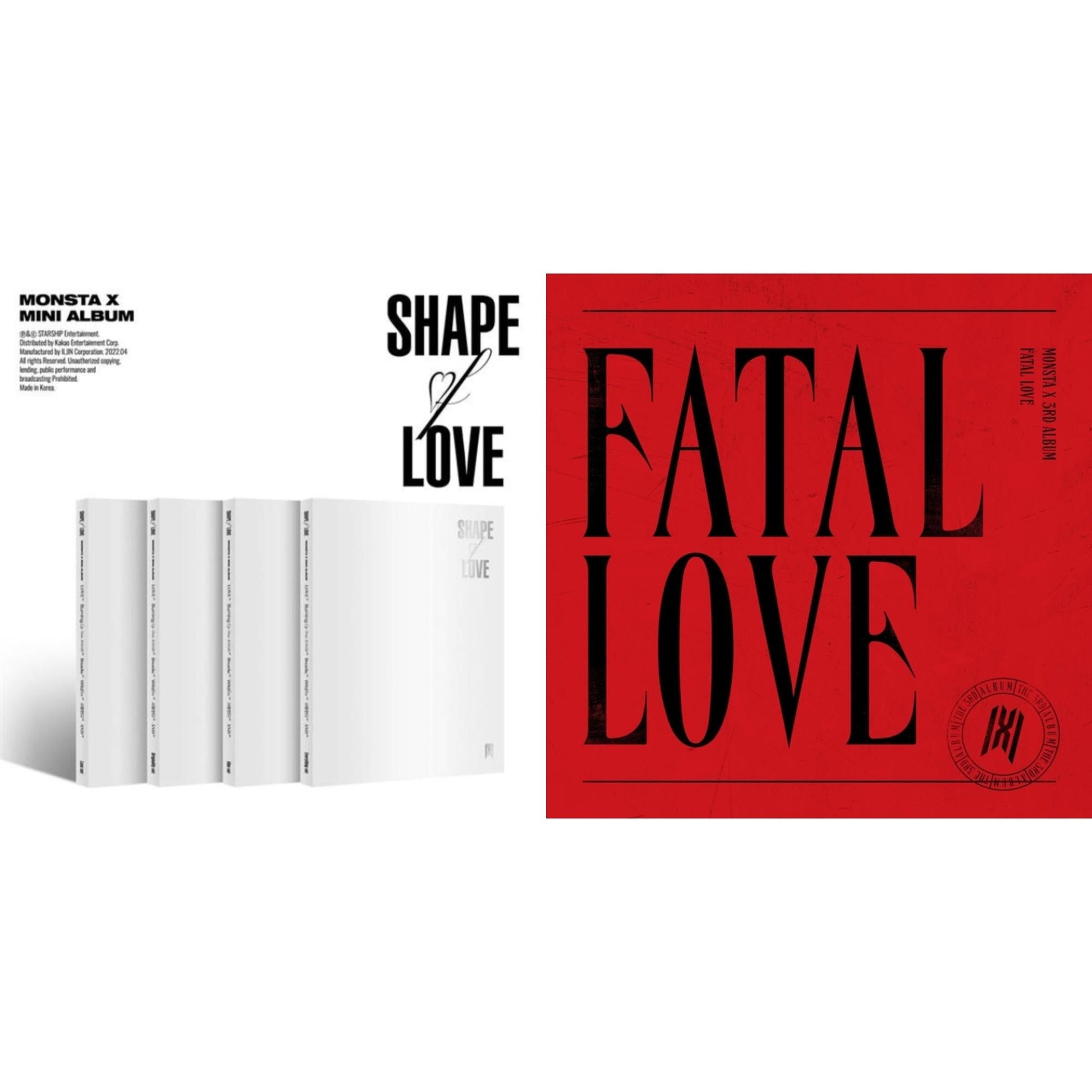 Monsta X - Shape Of Love & Fatal Love: Vol. 3 - CD Bundle