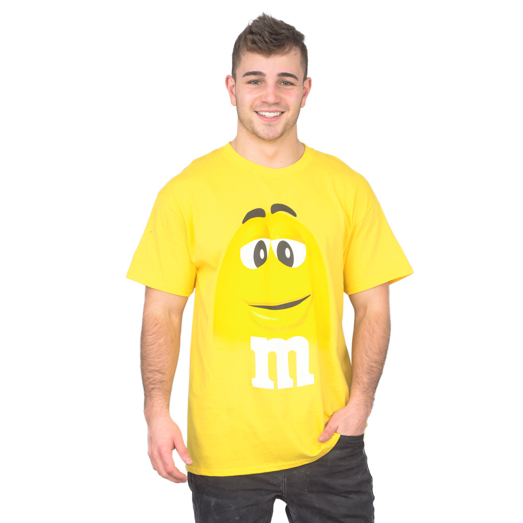 M&M's Candy Silly Character Face Adult T-Shirt
