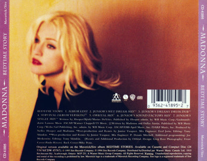 Madonna – Bedtime Story Music CD