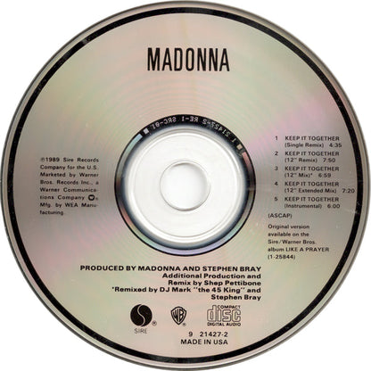 Madonna – Keep It Together Music CD