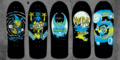Madrid Beau Brown Bat LTD Glow In The Dark 10.25" Skateboard Deck