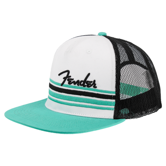 Fender Malibu Mesh Trucker Hat Cap White