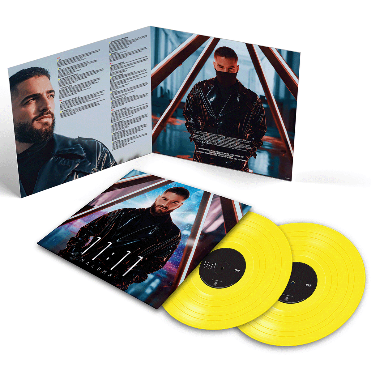 Maluma - 11:11 Yellow Vinyl Record 2 LP