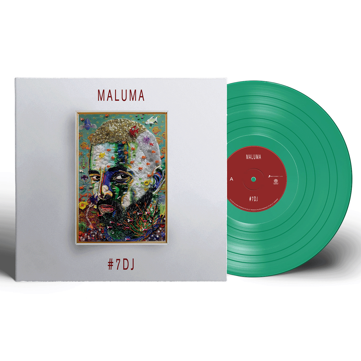 Maluma - #7DJ (7 Dias En Jamaica) Turquoise Vinyl Record LP