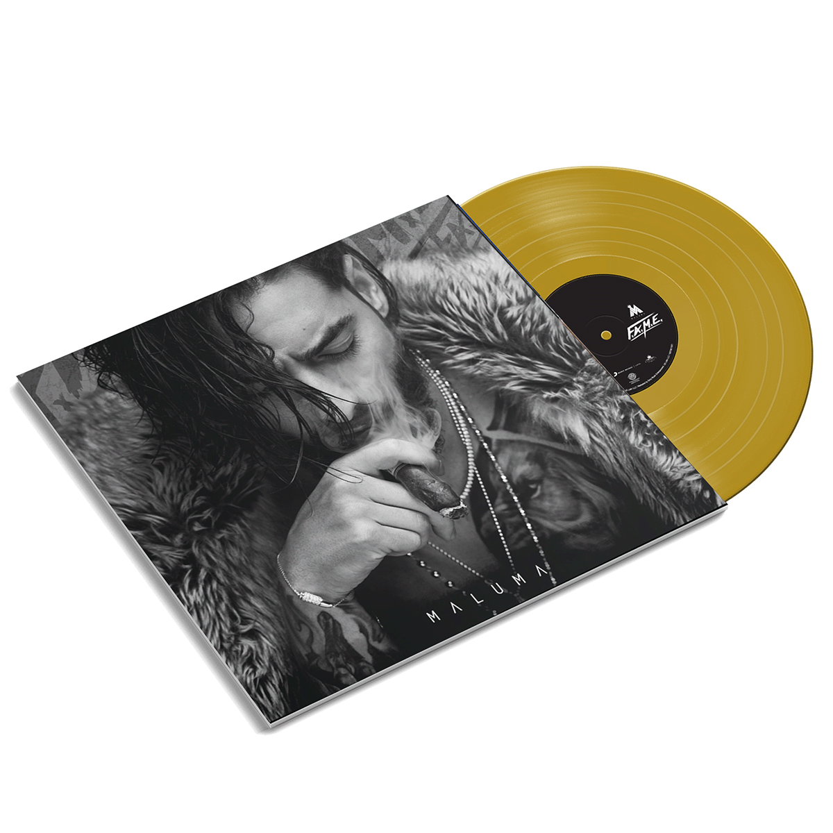 Maluma - F.A.M.E. Gold Vinyl Record LP