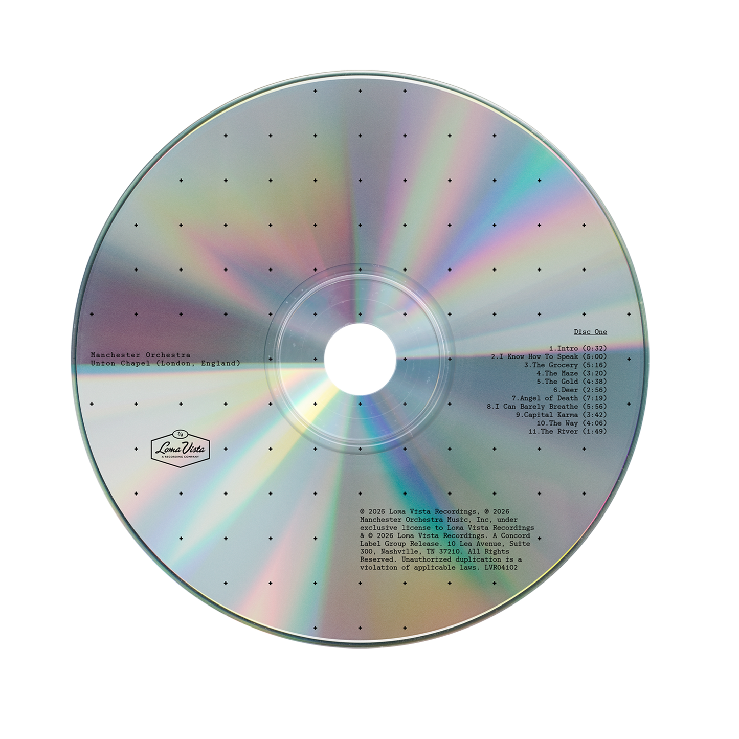 Manchetser Orchestra Live At Union Chapel (London, England) Music CD
