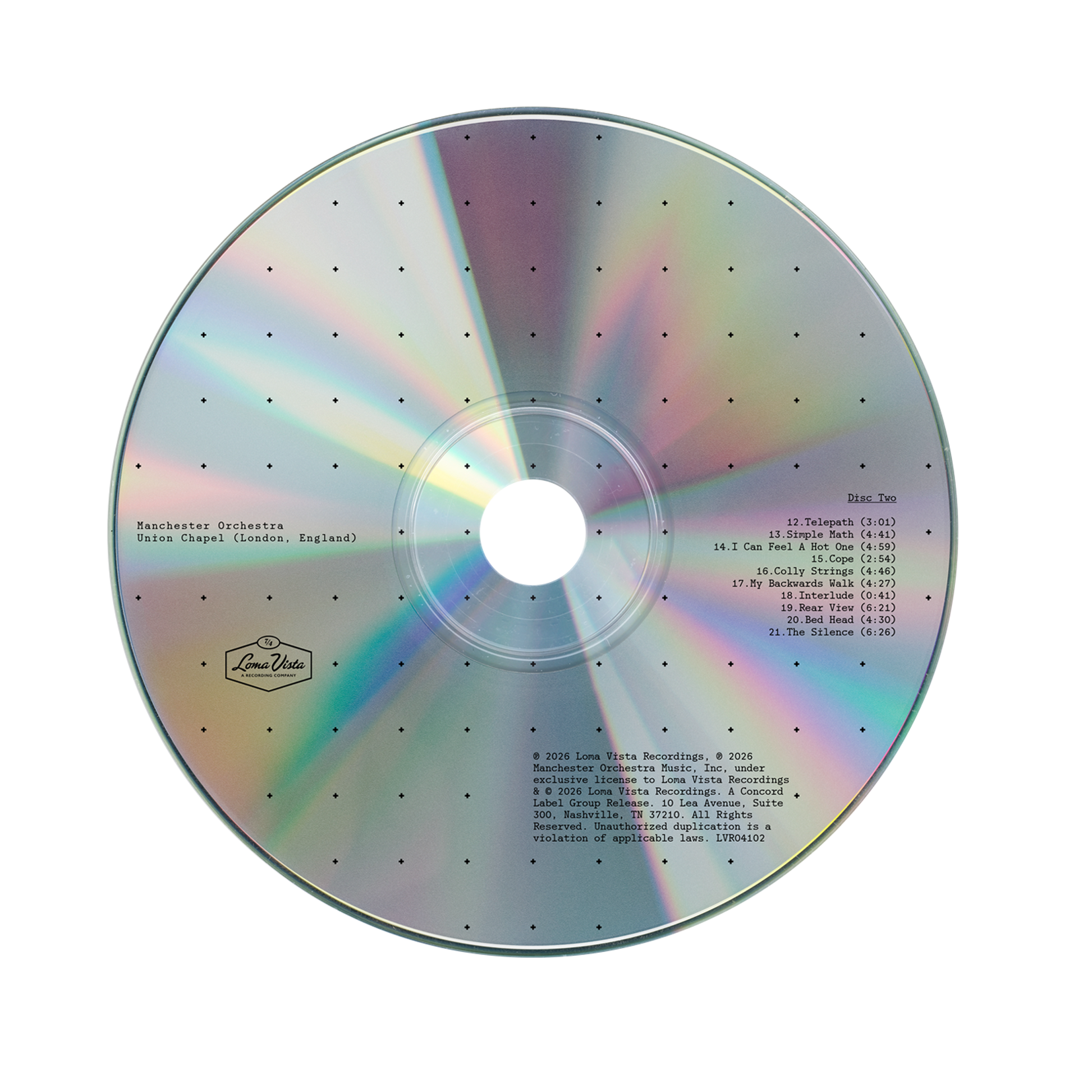 Manchetser Orchestra Live At Union Chapel (London, England) Music CD
