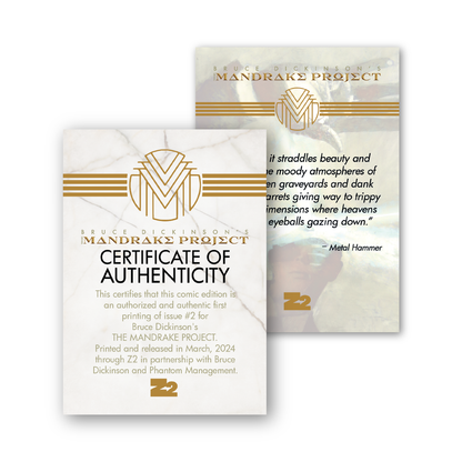 Bruce Dickinson's THE MANDRAKE PROJECT: Issue 2 Standard Edition Book